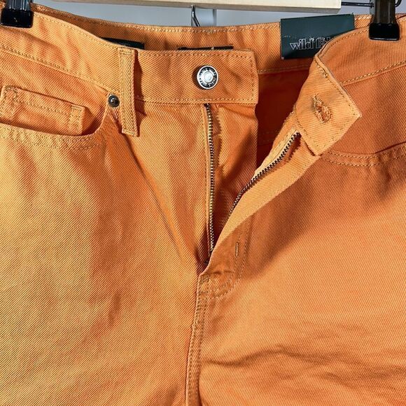 WILD FABLE/TARGET Women’s Denim Highest Rise Mom Shorts Orange Size 6/28 - Picture 5 of 10